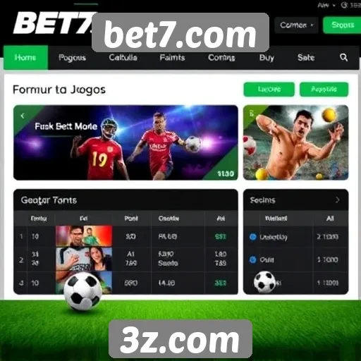 Novas funcionalidades do site de jogos bet7.com